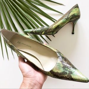 COPY - Anne Klein Mamechanics Snake Print Pumps G…